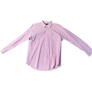 Polo Ralph Lauren Men's Shirt Gingham Checked Size XL Button Down Pink White